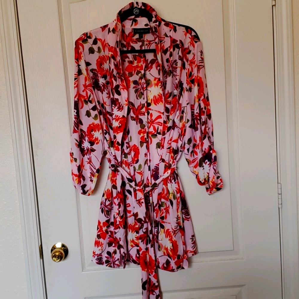 Floral crepe blazer